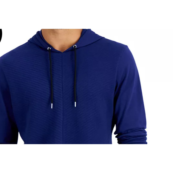 INC International Concepts  Men's Drawstring Hoodie Extra Large Basic Navy - Picture 1 of 6